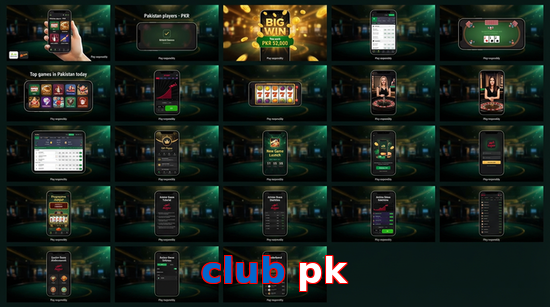 Main screen of Club Pk bet page for PK players
