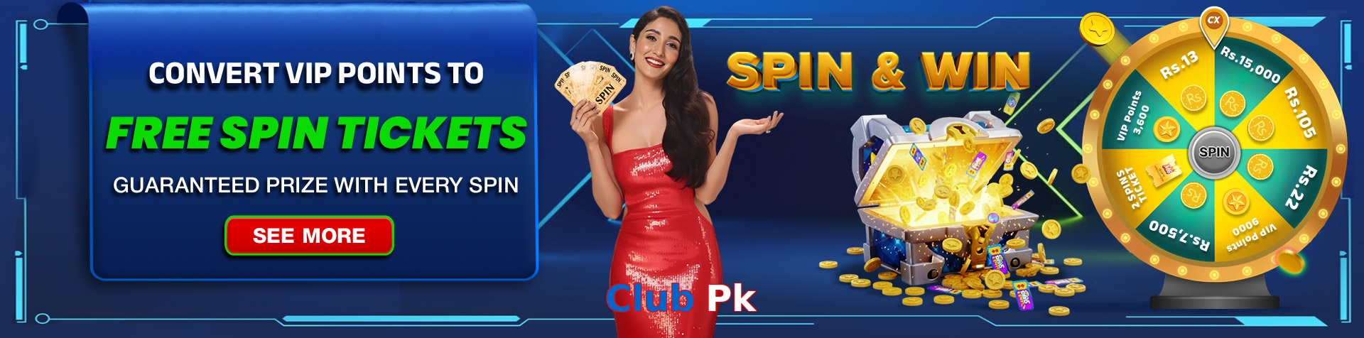 Main screen of Club Pk pk page for PK players